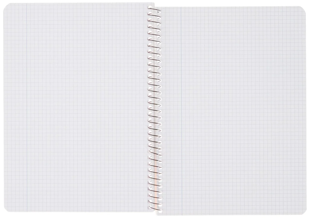 Enri, Cuadernos A5, Pack de 5 Libretas Tapa Dura, 80 Hojas, Cuadrícula 4x4, Surtido Colores Aleatorio
