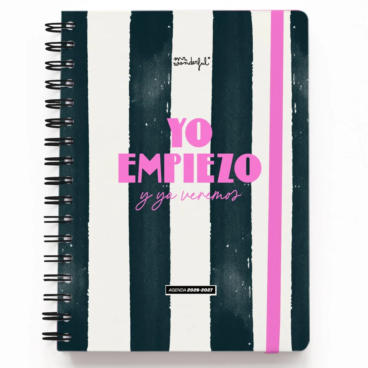 Mr. Wonderful - Agenda escolar 2026-2027 Semanal con Pegatinas – Planificador Semanal Completo Septiembre 2026 a Agosto 2027 con Extras – Yo empiezo y ya veremos