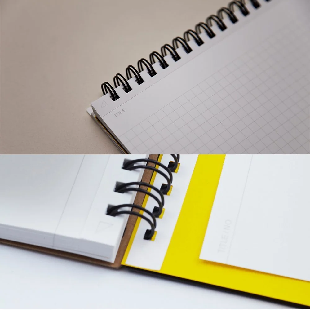 Maruman MNEMOSYNE - Cuaderno A4 de 5 mm, cuadrícula, negro, 22 x 29,7 cm (cuadrado), N180A
