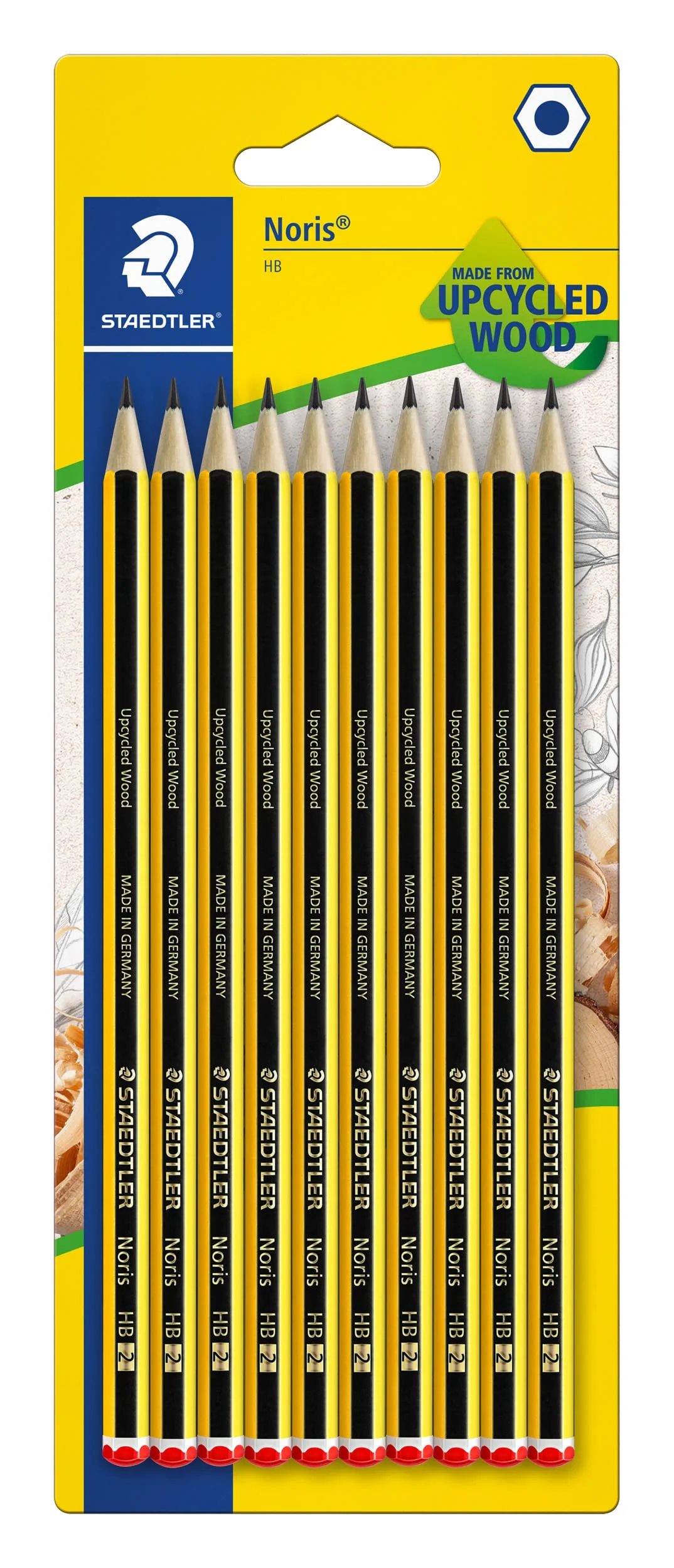 STAEDTLER Noris 120 Lápices – HB, pack 10, hexagonal