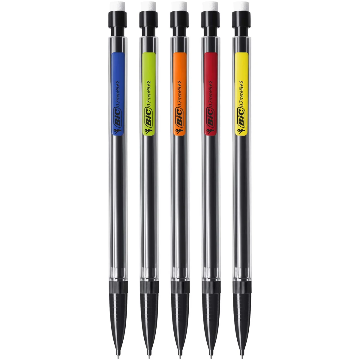 BIC Matic Original 0.7 mm HB Portaminas Automáticos - Colores surtidos, Caja de 12 Unidades, Multicolor