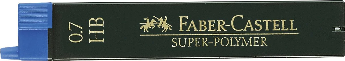 Faber-Castell B-9067-HB - Blíster Tubo de 12 Minas 0.7mm - Negro - HB