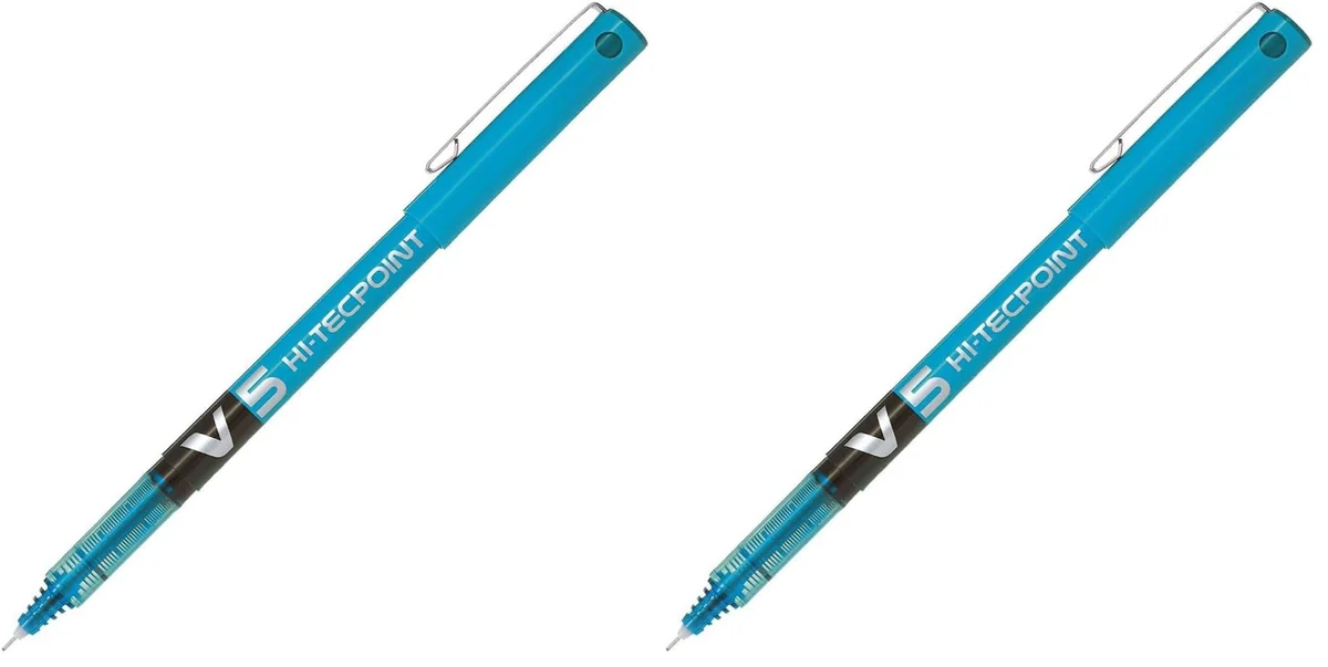 Pilot - Hi-Tecpoint V5 - Bolígrafo Roller Tinta Liquida - Azul - Punto Fino - (Caja 12 unidades)