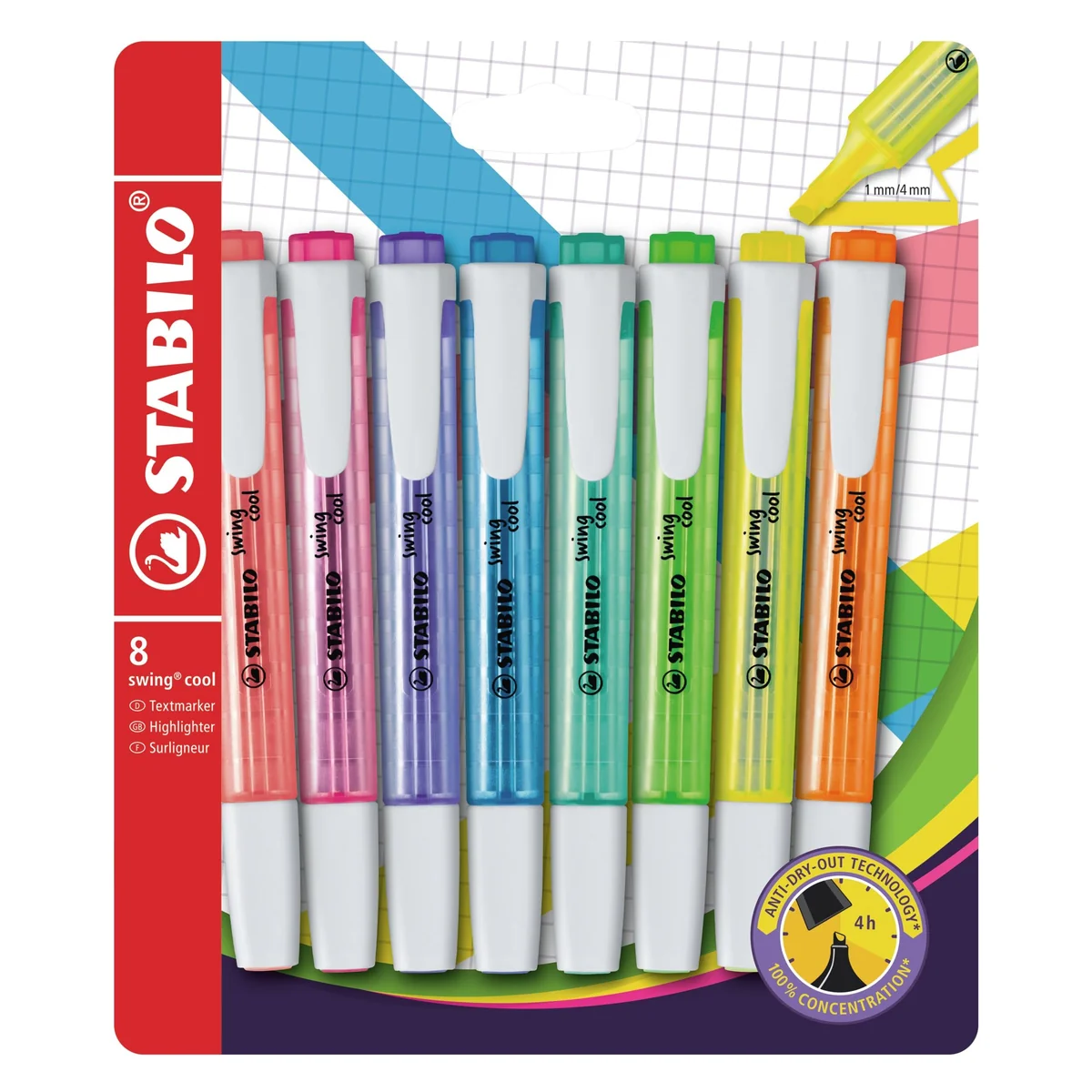 STABILO - marcador fluorescente - swing cool
