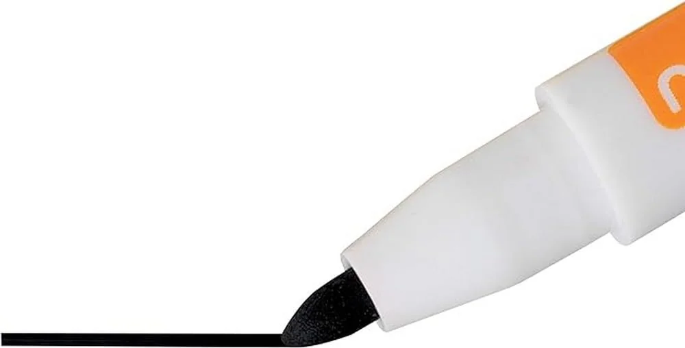 Nobo 1903792 - Mini Rotuladores Para Pizarra Blanca con Tapa de Borrador Magnética, Paquete de 6 Colores Surtidos, Punta Fina de 2mm, Negro, Azul Oscuro, Verde, Amarillo, Rojo, Violeta, No Permanentes