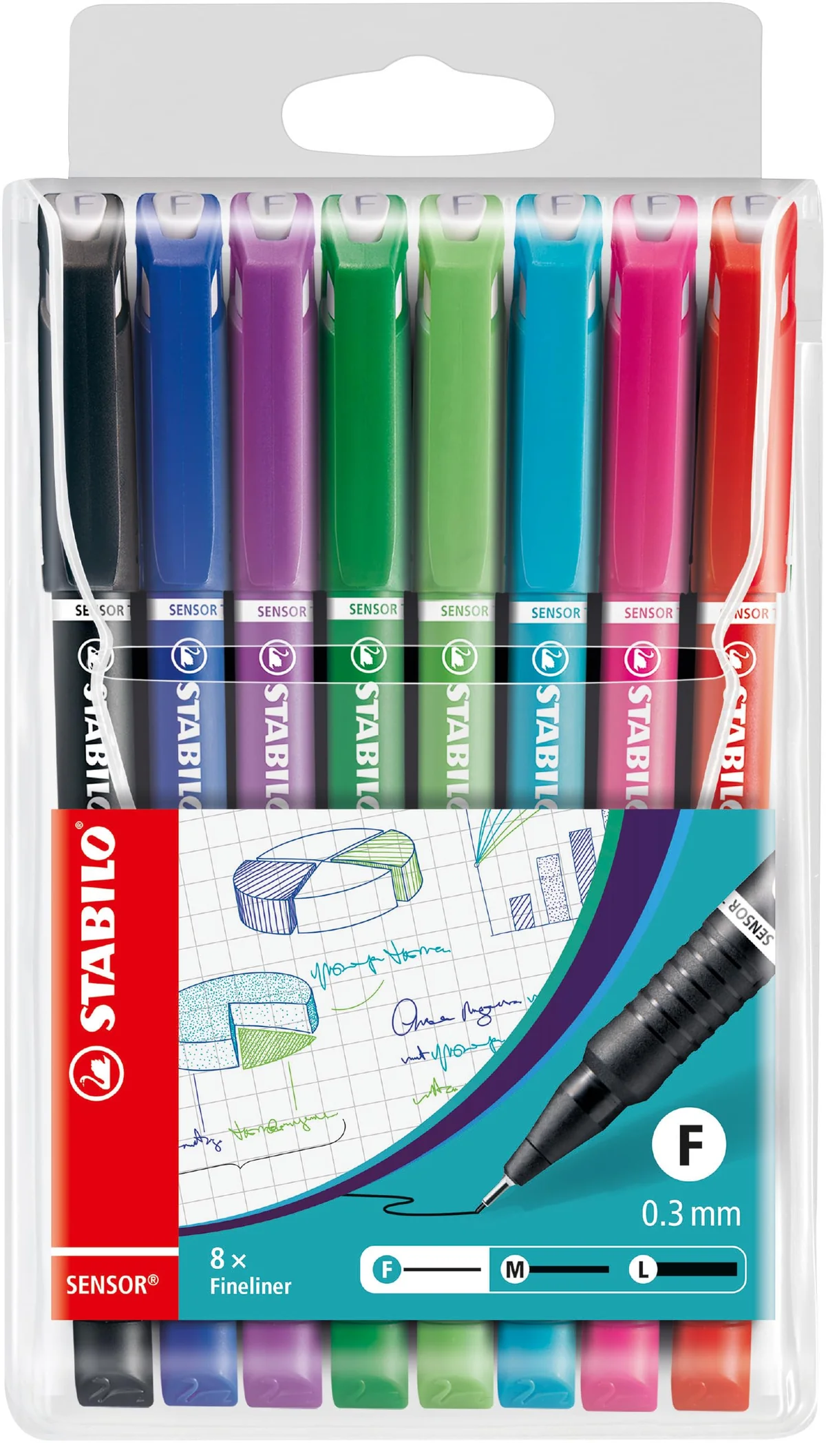 STABILO - rotulador punta fina con punta amortiguada - SENSOR F