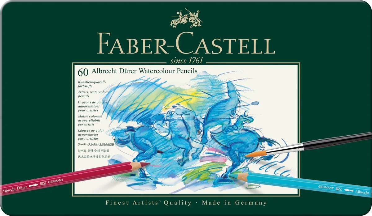 FABER-CASTELL - Set de lápices acuarelables Albrecht Dürer de 60 piezas