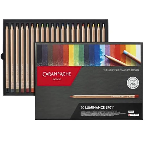 Caran d 'Ache Caja de 20 Colores LUMINANCE 6901™