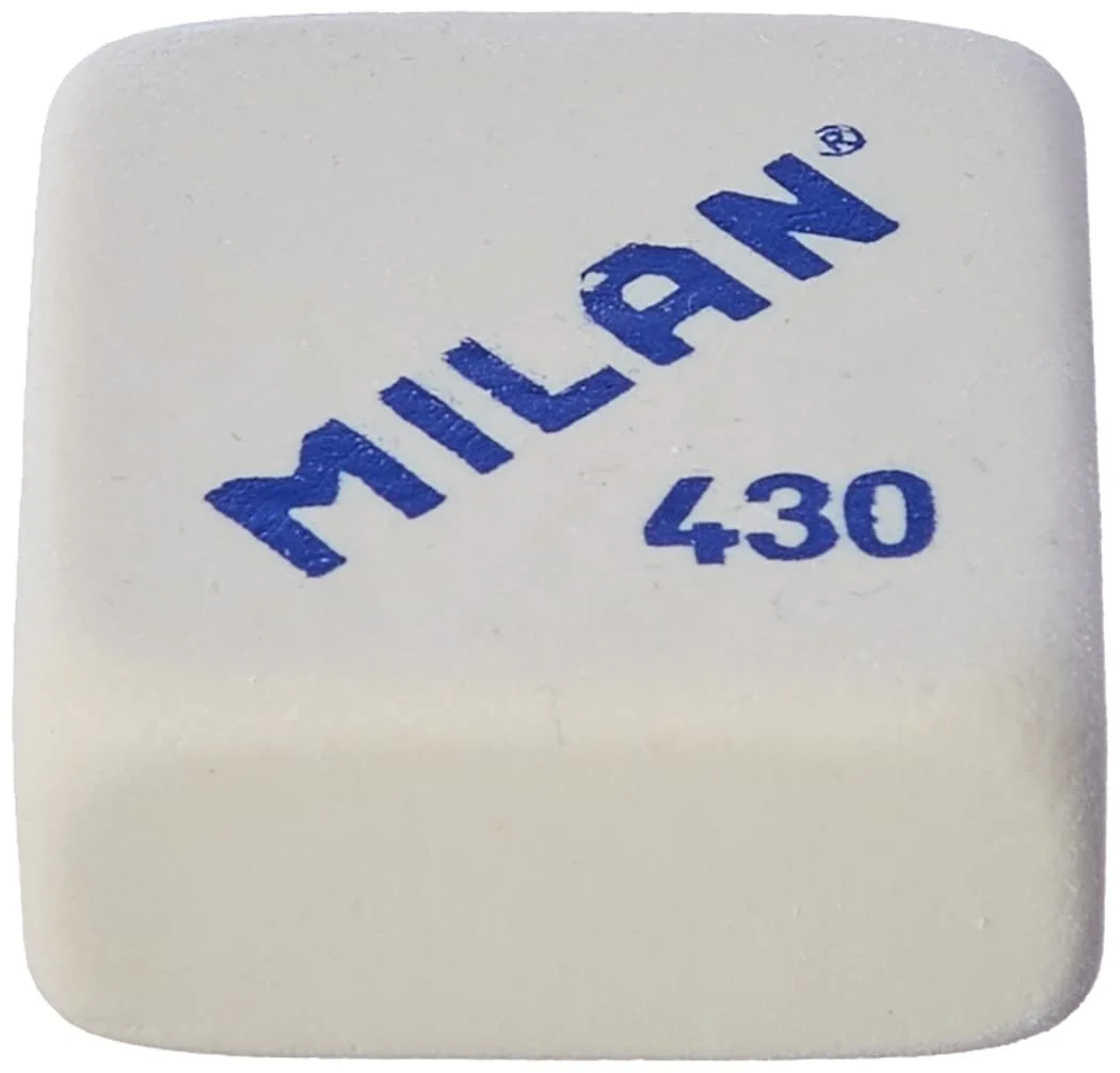 Goma de borrar milan 430 blister , 4 Unidades ( Paquete de 1)