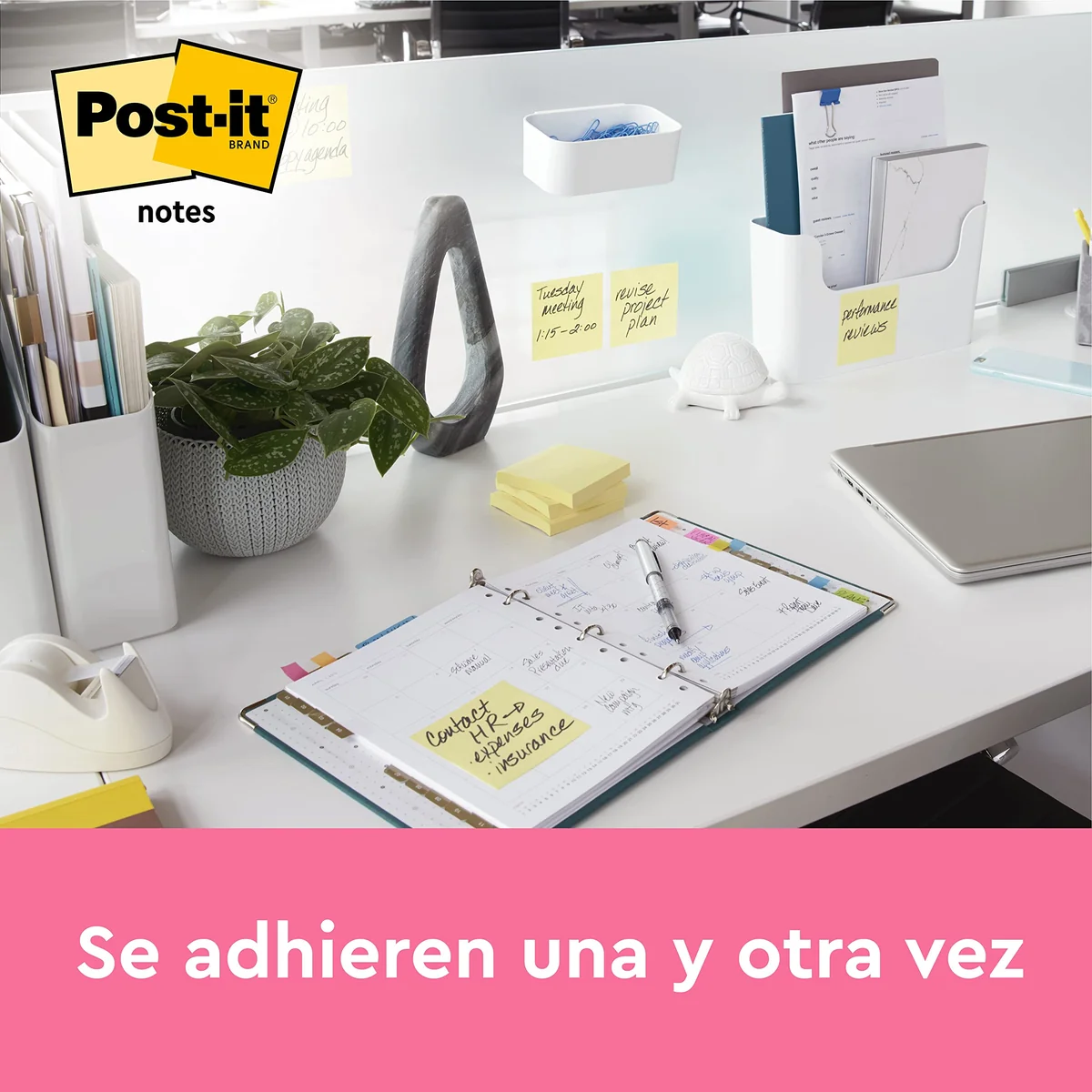 Post-it Notas Canary Yellow - Paquete de 12 Blocs, 100 Hojas por Bloc (76 mm x 76 mm) Color Amarillo - Notas Autoadhesivas para Listas de Tareas y Recordatorios