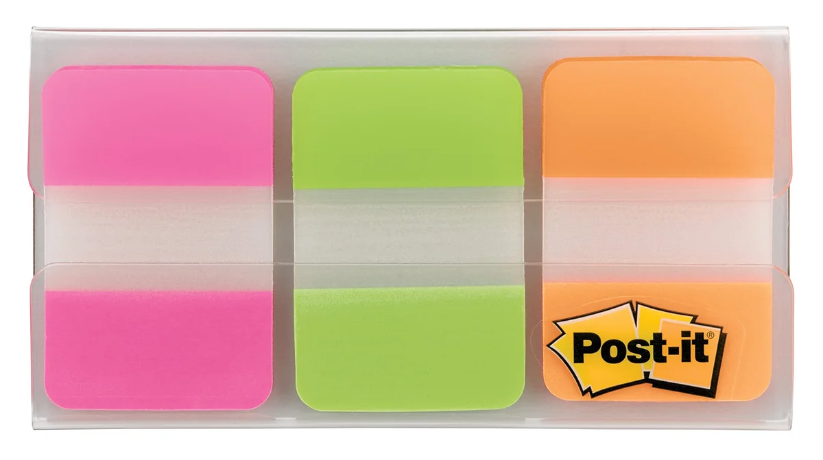 Pack de 36 Post-it Index medianos rígidos pestaña de archivador, colores surtidos (Paquete de 2)
