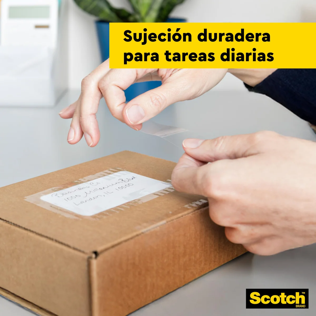Scotch Cinta Adhesiva Transparente - 8 rollos - 19mm x 66m - Cinta Adhesiva para Uso General para el Colegio, el Hogar y la Oficina