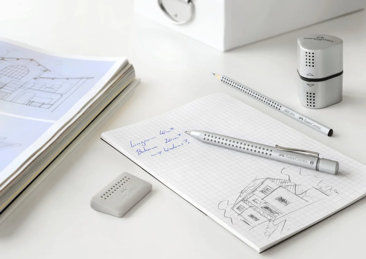 FABER-CASTELL - Sacapuntas Grip 2001 3 en 1