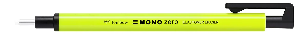 Goma Retráctil Redonda Mono Zero Amarillo Tombow