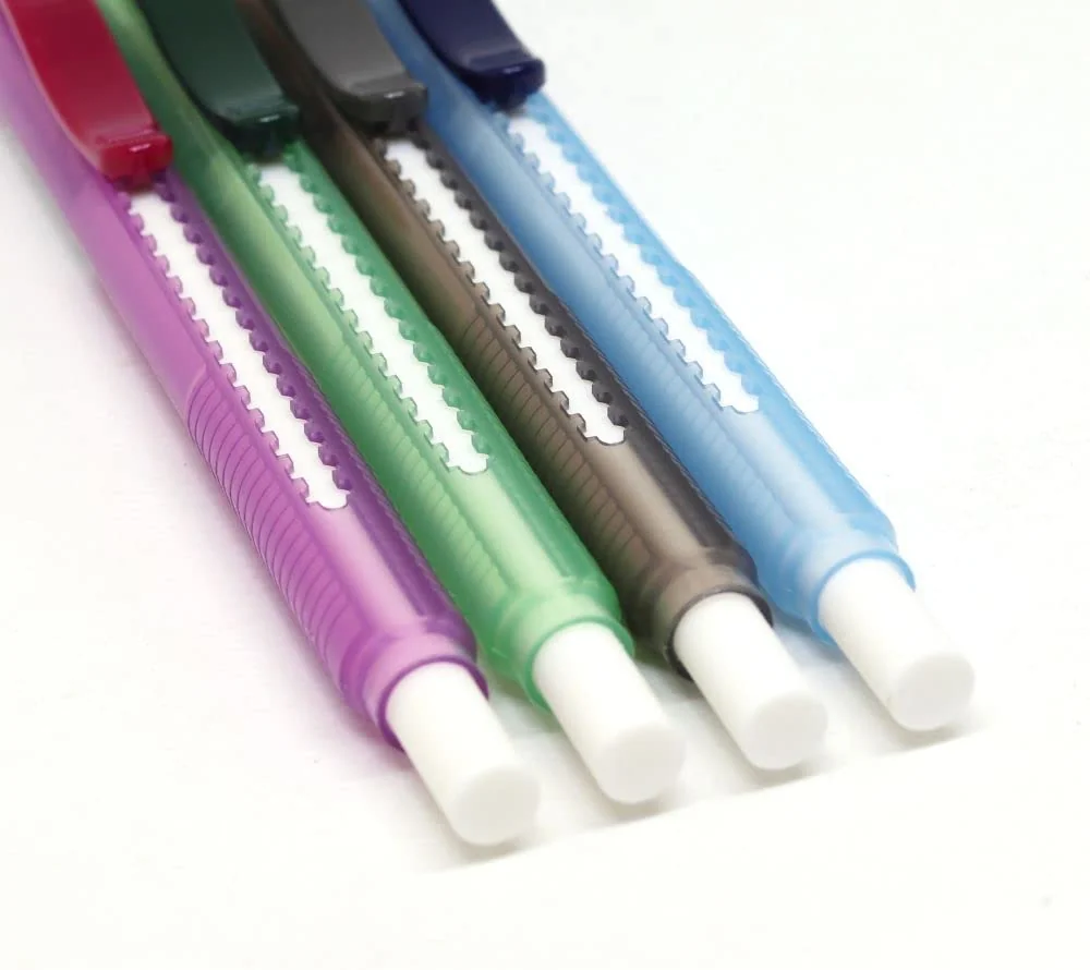 Pentel ZE11T-B "Clic Eraser 2" - Bolígrafo borrador recargable con ZER-2, estuche semitransparente, rojo, 1 unidad