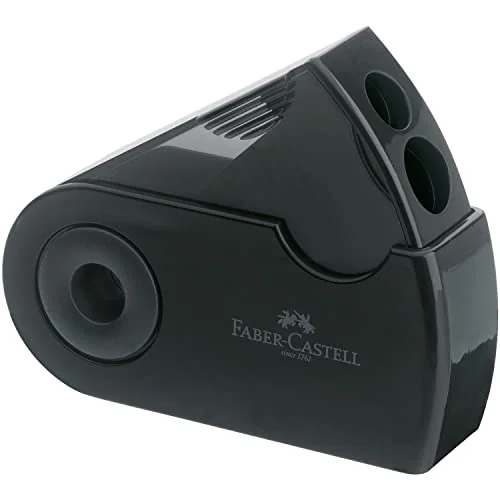 Sacapuntas Faber-Castell Sleeve Negro (12 Unidades)