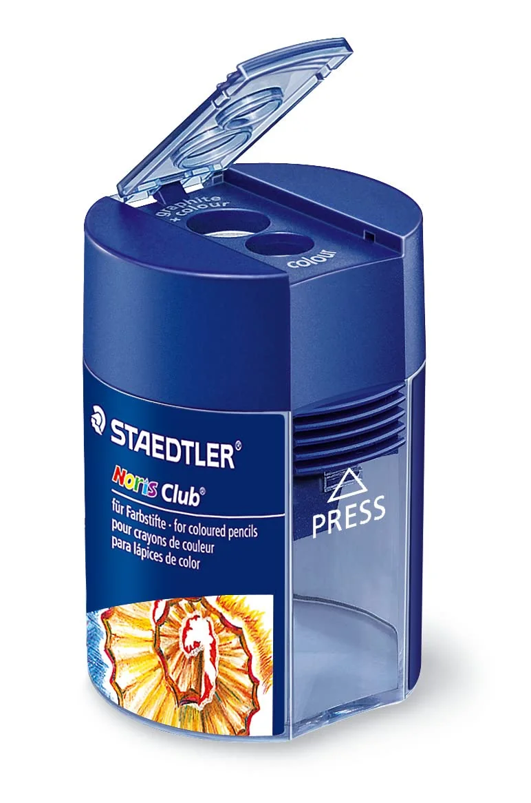STAEDTLER Noris Club 512 F Sacapuntas doble – depósito, hasta 10,2 mm