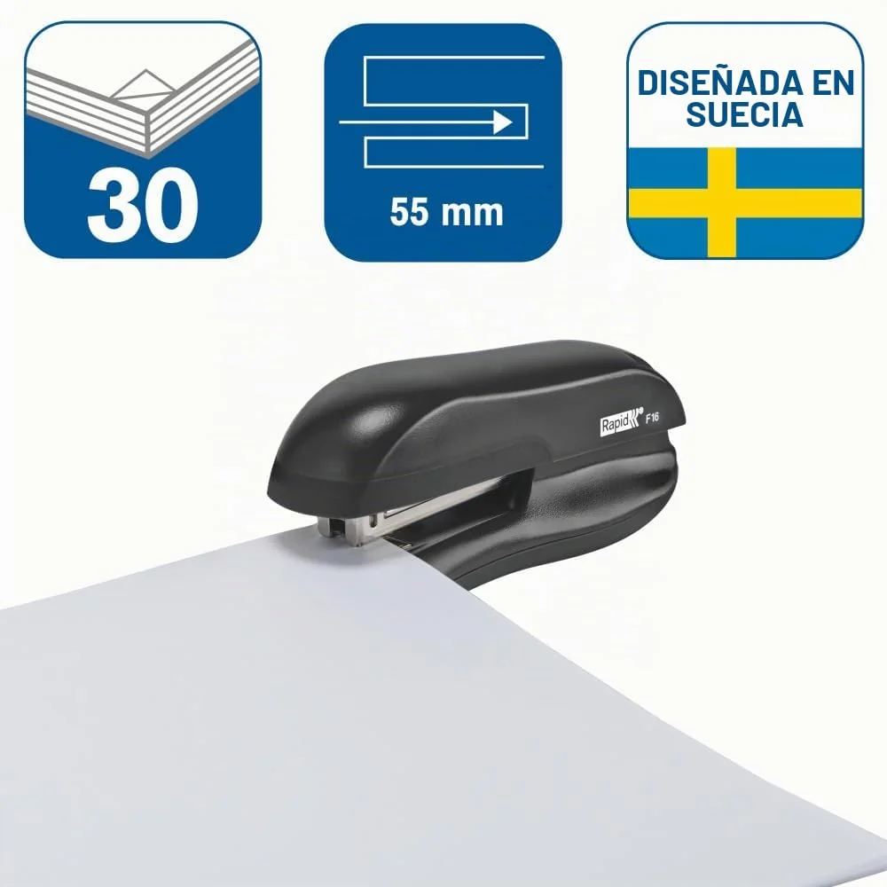 Rapid 23810501 – Grapadora F16 20 Hojas Negra