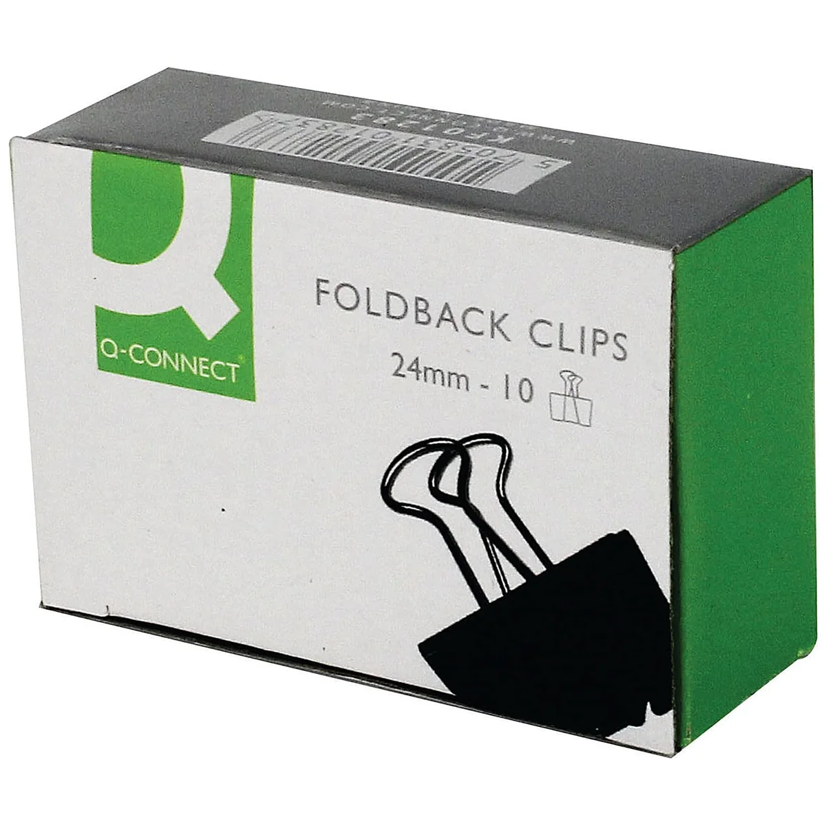 Q-Connect KF01283 - Pinza Metálica Reversible N.2 25 Mm Caja De 10 Unidades