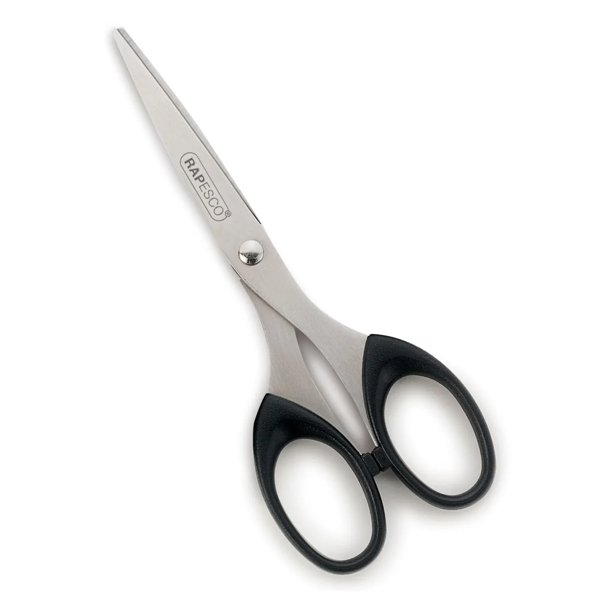 Rapesco CS6RY0B1 Tijeras de Acero Inoxidable de 16cm, Negro