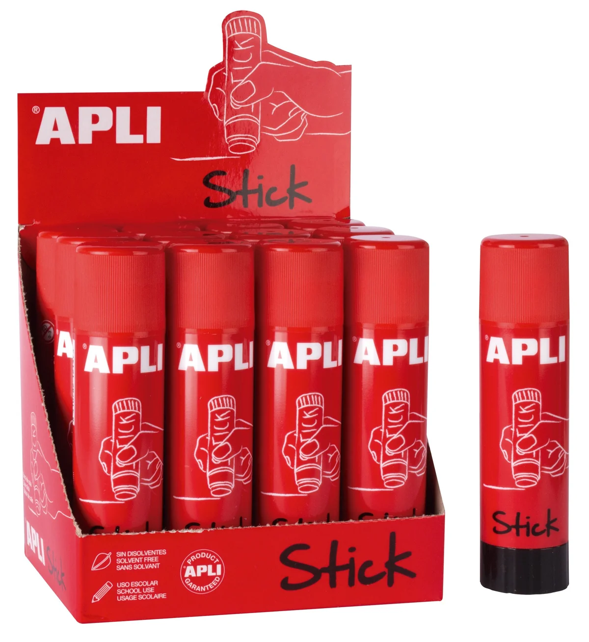 APLI 18965 - Pack de 12 Barras Adhesivas 21 g