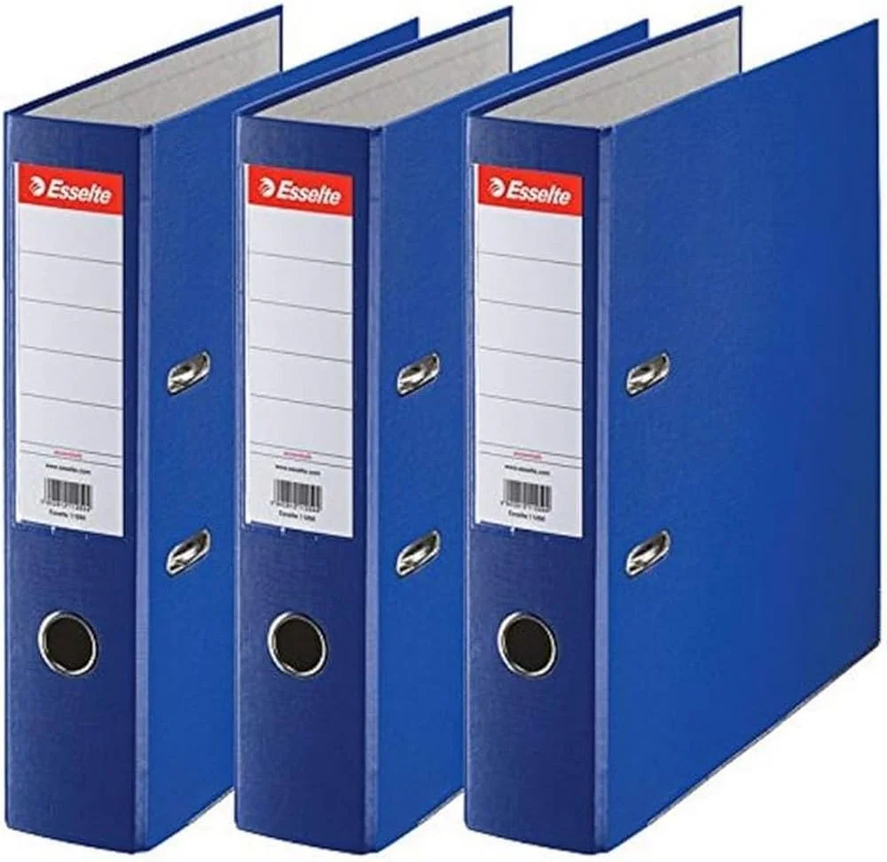 Esselte 624291 – Archivador A4 75 mm Pack 3 Azul