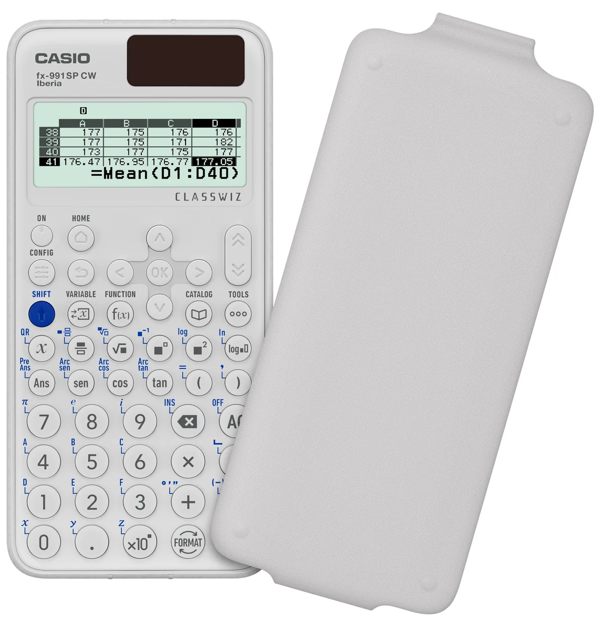 Casio FX-991SP CW - Calculadora Científica, Recomendada para el Curriculum Español y Portugués, 5 Idiomas, más de 560 Funciones, Solar, Color Blanco