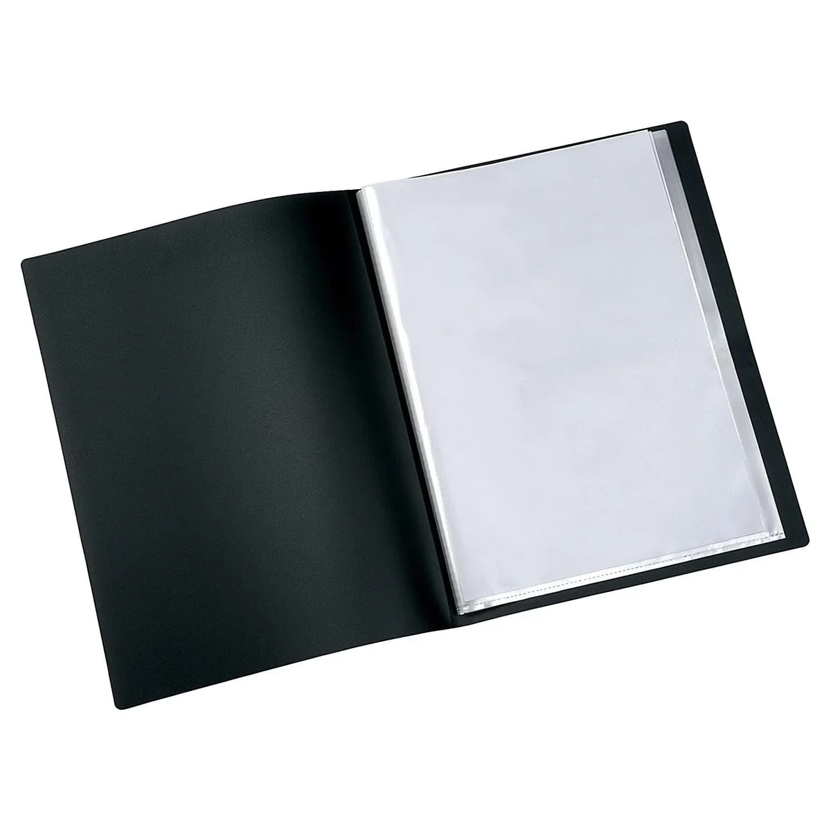 Q - Connect - Carpeta escaparate (A4, 20 fundas), color negro