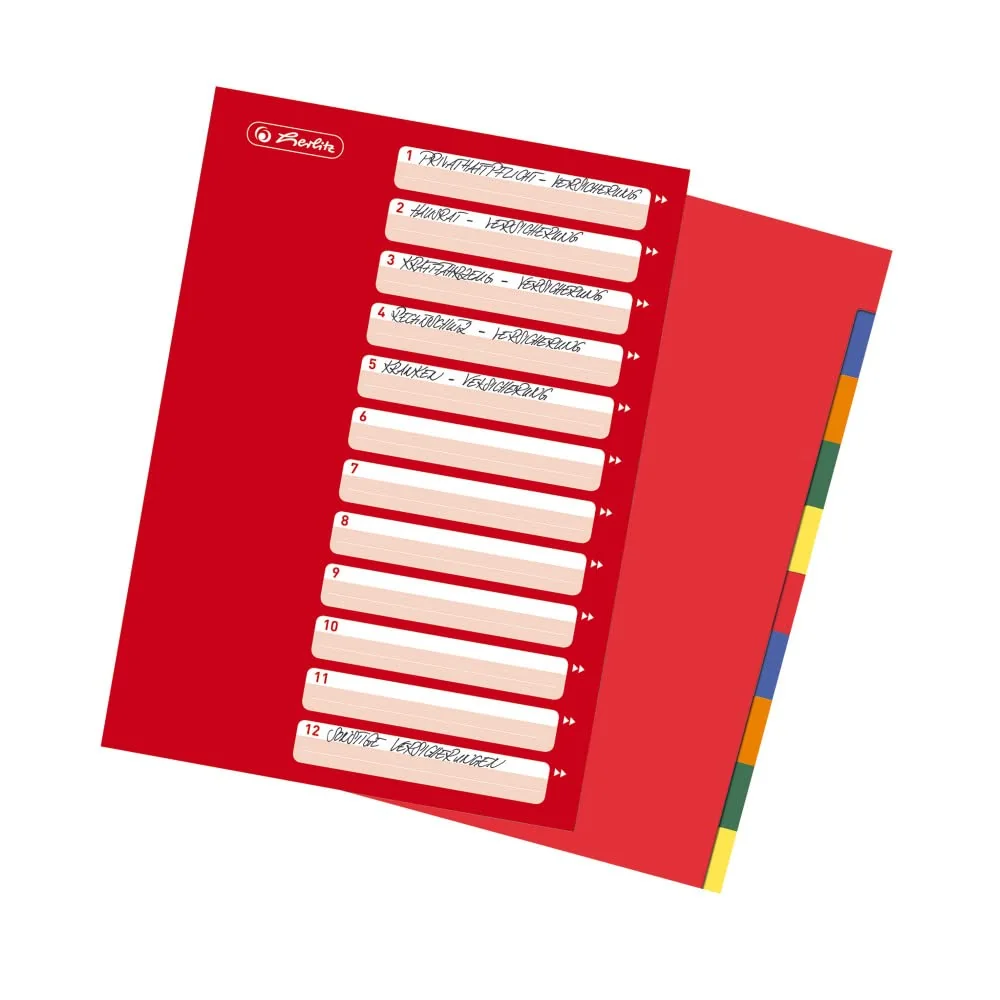 Herlitz 10715415 - Separadores de índice A4