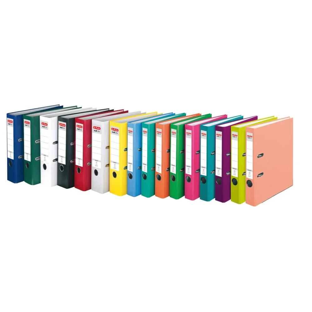 Herlitz Max File Protect - Archivador con anillas A4, negro
