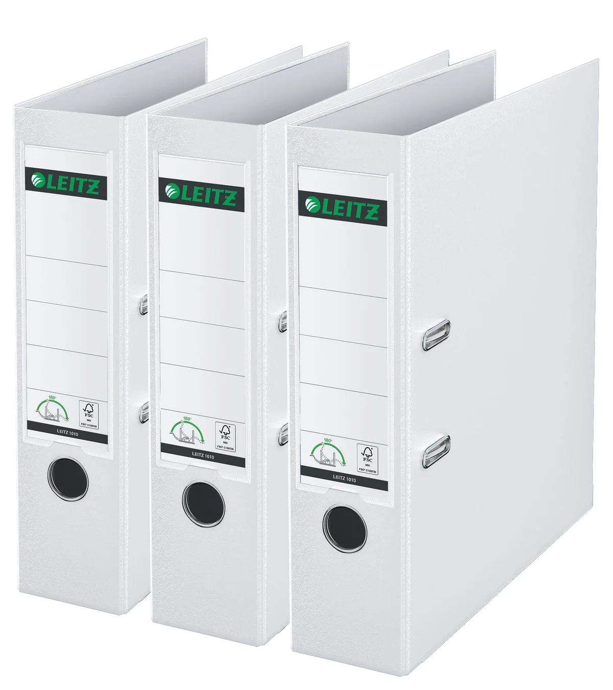 Leitz 310335001 – Archivador A4 80 mm Pack 3 Blanco
