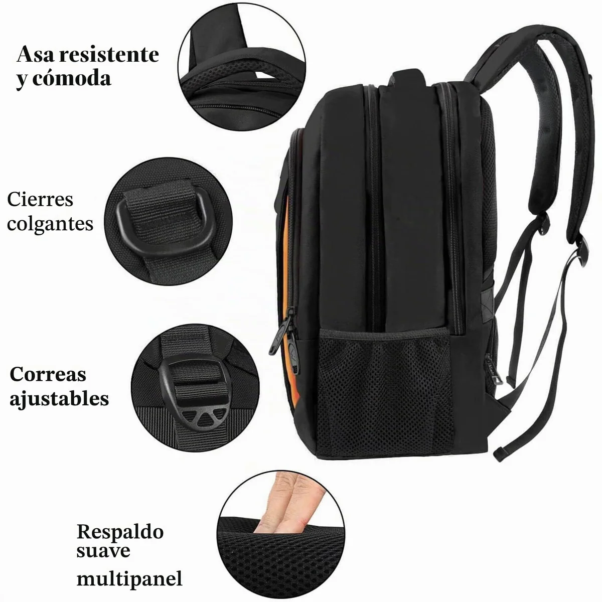 MATEIN Mochila Portatil 15.6 Impermeable, Mochila Ordenador Portatil