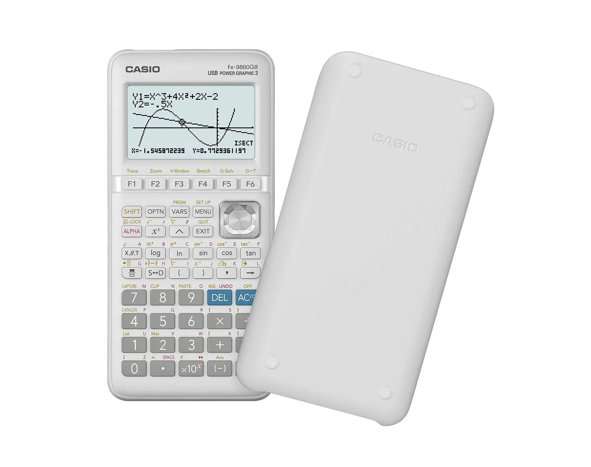 Casio FX-9860GIII - Calculadora gráfica, 21.2 x 91.5 x 184 mm, color plateado