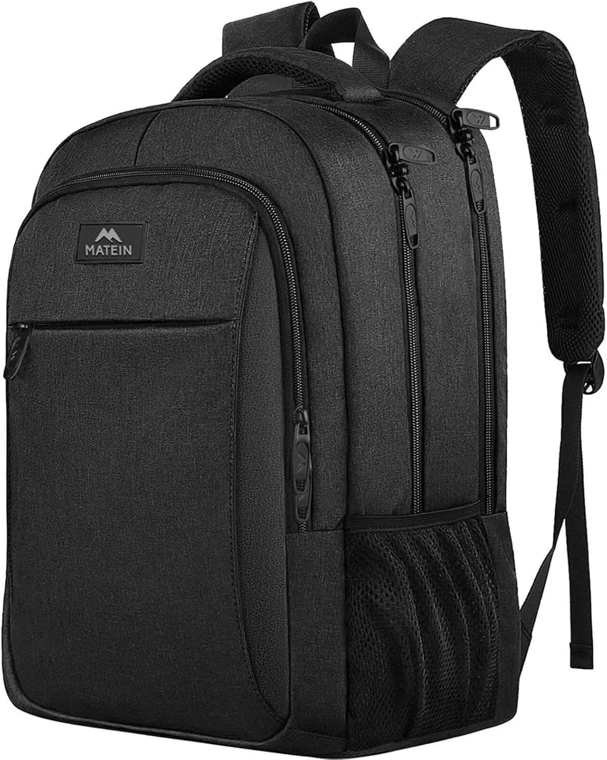 MATEIN Mochila Portatil 17 Pulgadas, Mochila Antirrobo Hombre, Negro
