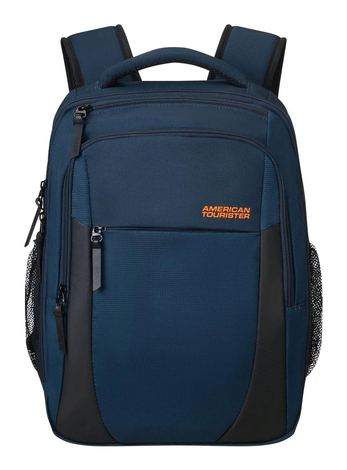 American Tourister Urban Groove UG12 - Mochila para portátil 15.6″ (46 cm) – Mochila de negocios y escolar con portabotellas, ergonómica, Smart Sleeve - 20.5L - Azul Marino (Dark Navy)