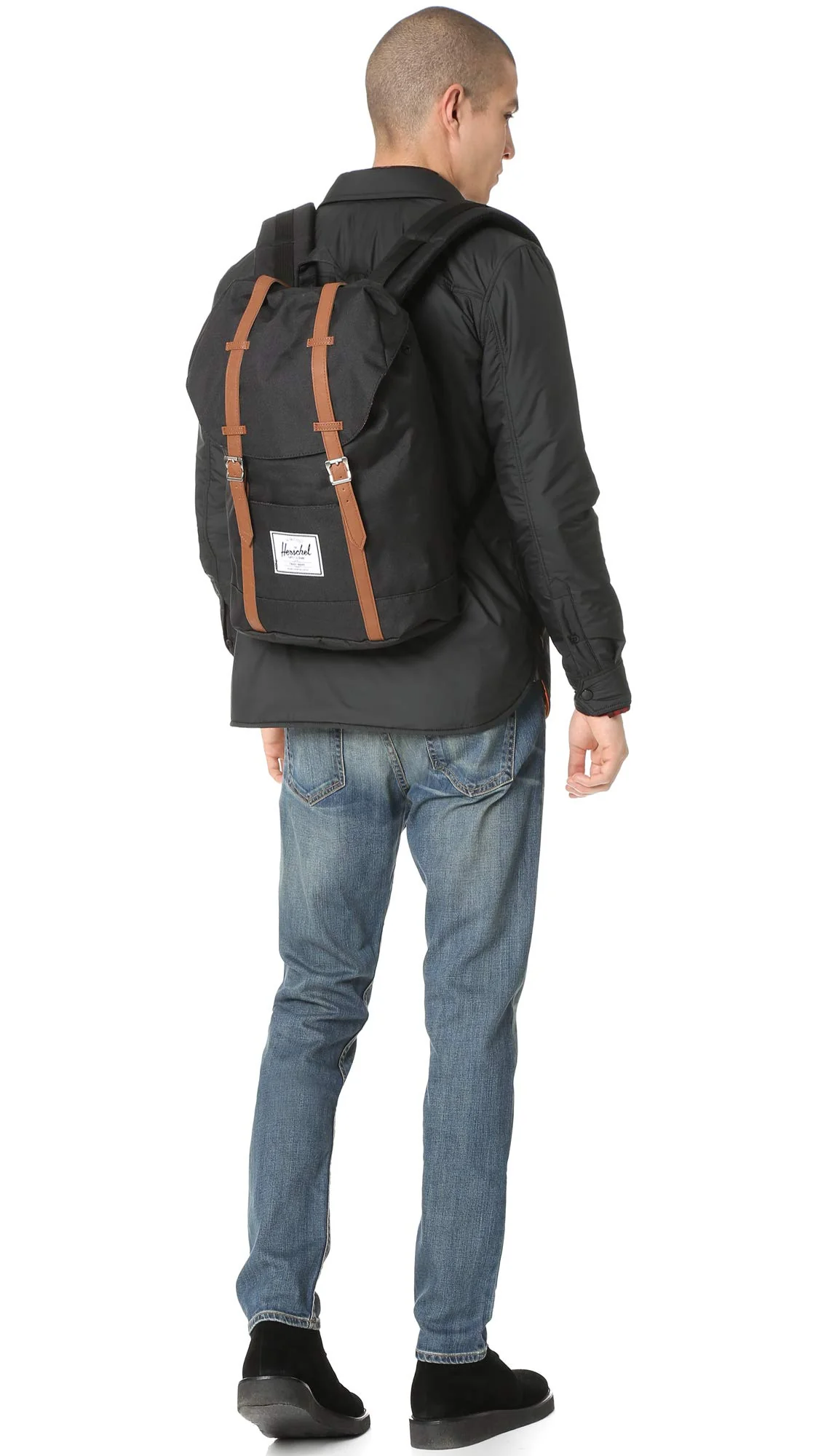 Herschel Retreat Classics Rucksack Unisex, Negro (Black)