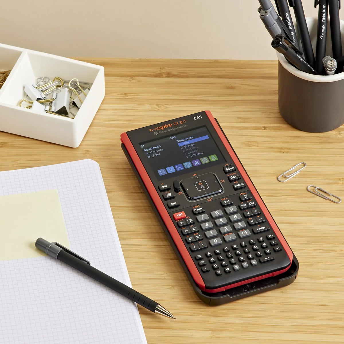 Texas Instruments TI-Nspire CX II-T CAS - E/D/I/F/ES/NL - Calculadora gráfica, Software, USB - New