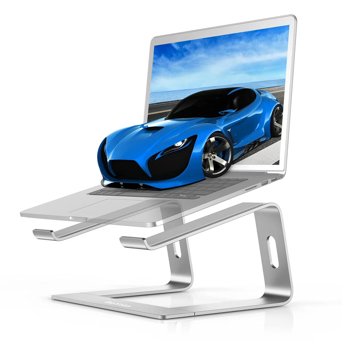BoYata Soporte Portatil, Laptop Stand, Aluminio Soporte Laptop, Soporte Ordenador Compatible con MacBook, DELL, Samsung, HP de 11-14" Portátil