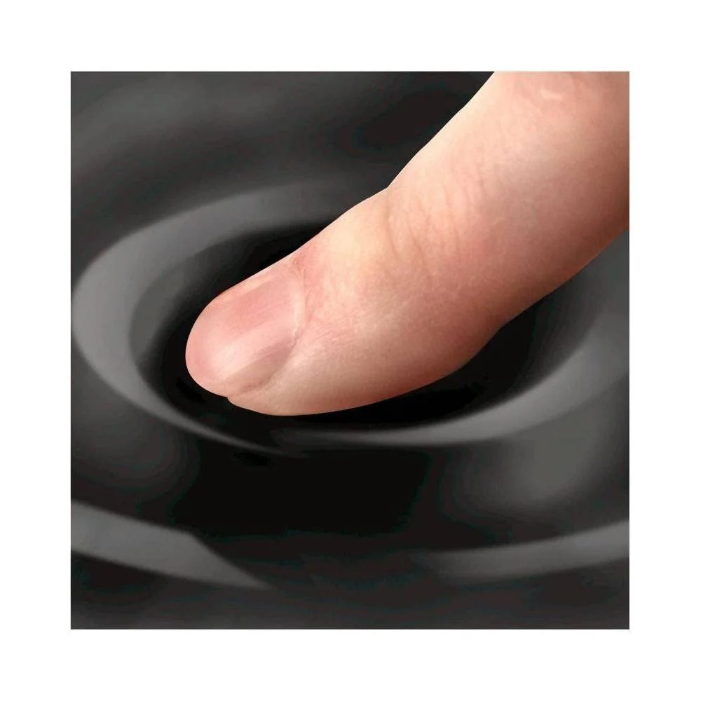 Fellowes Gel Crystals - Reposamuñecas flexible ergonómico, color negro
